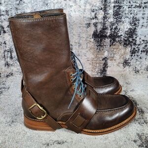 Cole, Rood & Haan Men's The Hague Smog Rare Tall Leather Boots Size 7